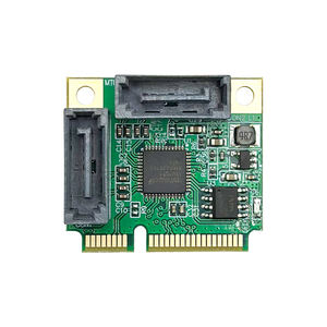 Carte d'extension <span class=keywords><strong>Mini</strong></span> <span class=keywords><strong>PCIe</strong></span> vers SATA3.0, adaptateur PCI Express à 2 ports <span class=keywords><strong>SATA</strong></span> 6Gbps pour ordinateur de bureau, mise à niveau du stockage <span class=keywords><strong>SSD</strong></span> HDD - Product Image 2
