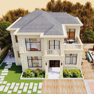 Casa Prefabricada de Dos Pisos de Acero Ligero de Diseño Moderno, <span class=keywords><strong>Villa</strong></span> Integrada Autoconstruida, <span class=keywords><strong>Villa</strong></span> Móvil con Vista al Mar - Product Image 1