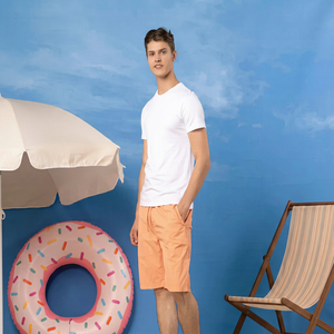 Pantalones Cortos de Hombre Casuales de Lino para Verano, Cómodos, Ligeros, Transpirables, Elegantes, Premium, Relajados, a la Moda, para la Playa - Product Image 1