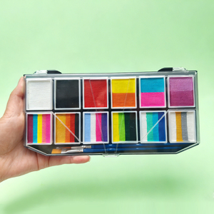 Pinturas Temporales de Arcoíris para Niños, Pintura Facial en Barra, Paleta, Suministros para Pintar el Cuerpo en Festivales, Natural - Product Image 1