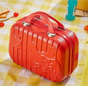 Valise de maquillage 4 pouces BSCI Factory, mini-valise à roulettes motif lapin, trousse de toilette de dessin animé - Product Image 6