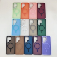 Funda Magnética para Teléfono Samsung S26 Ultra, Protección Antigolpes, Carcasa Mate de TPU y PC Rígido para Samsung S26 EDGE S25