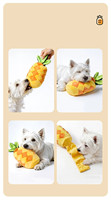 Jouet interactif pour chien en forme de fruit, distributeur de friandises, jouet de puzzle sonore et froissé en peluche, jouet à mâcher anti-ennui pour chien, jouet de recherche de nourriture pour animaux de compagnie