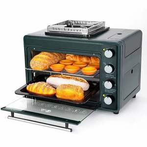 Réchaud à <span class=keywords><strong>Gaz</strong></span> Portable <span class=keywords><strong>2</strong></span>-en-1 Multifonctionnel Étanche Grande Capacité, Four et Barbecue d'Extérieur pour Pique-nique, Randonnée et <span class=keywords><strong>Camping</strong></span> - Product Image 1