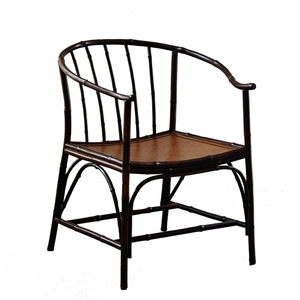 Sillón de Bambú con Rayas de Tigre Púrpuras, Asiento Hecho a Mano, Silla para Sala de Estar, Origen Anji - Product Image 5
