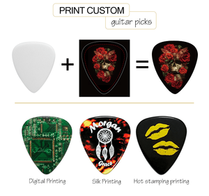 Plektros de guitarra de Delrin ABS en blanco de color personalizado, venta al por mayor, superficie mate, suministro directo de fábrica OEM ODM - Product Image 2