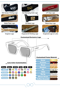 Lunettes de soleil rétro LMA personnalisées, monture argentée, verres carrés dégradés HD antireflet, pour hommes et femmes, en métal de haute qualité, collection 2024 - Product Image 6