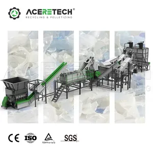 AWS-PET البلاستيك غسل آلات إعادة التدوير الزجاجات خط متحرك للغسيل وإعادة التصنيع مع النفايات إعادة التدوير فرز آلة