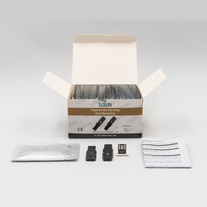 Bandelettes de <span class=keywords><strong>test</strong></span> des triglycérides LYSUN TGS-101 haute précision, méthode photochimique, équipement de <span class=keywords><strong>test</strong></span> sanguin électrique en plastique - Product Image 2