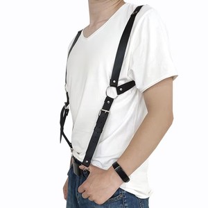 <span class=keywords><strong>Tirantes</strong></span> de Cuero Ajustables para <span class=keywords><strong>Hombre</strong></span> Meetee SP665 80-100*2.5cm, Color Negro y Marrón, Accesorio de Moda para Prendas - Product Image 2