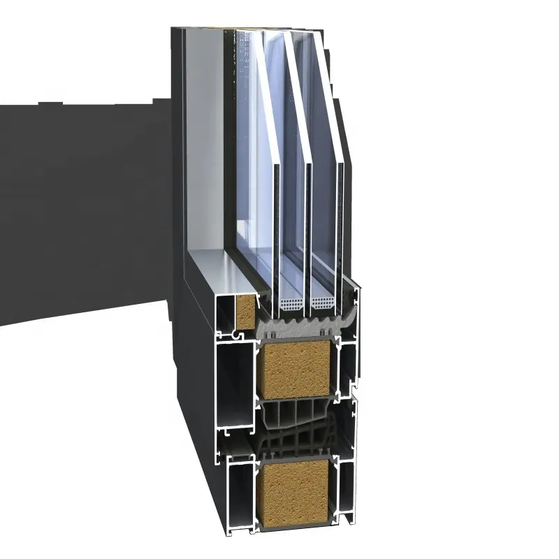 スライド式ガラスドア断熱高品質アルミニウムスライドドアインテリアクローゼットドアパッシブハウスデーのグラフィックデザイン