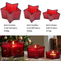 Lampu Lilin Kristal Unik Mewah Kosong, Wadah Lilin Aromaterapi Wangi, Stoples Lilin Natal Custom untuk Liburan