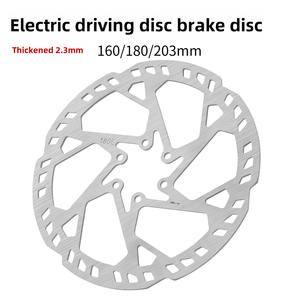 Rotor de Freno de Disco de Acero de Seis Radios 203/180/160mm 2.3mm con Pastillas para Patinete Eléctrico y Bicicleta Componente para Bicicletas de Carretera - Product Image 5