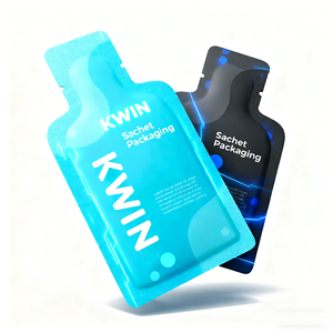 Bolsa Plana de Aluminio con Forma de Botella, Impresa a Medida, Termosellada, para Líquidos, Bebidas, Muestras, Sachets Individuales de Miel, Gel Energético - Product Image 4