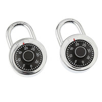 Serrure à combinaison à cadran de forme ronde de bonne qualité 3 codes cadenas à disque sans clés
