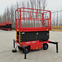 Échafaudage mobile électrique hydraulique à fourche de cisaillement de 4 à 18 m, plateforme de travail en hauteur, équipement de levage pour le nettoyage des vitres