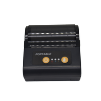 Imprimantes thermiques portables miniatures de 80 mm pour reçus et codes-barres, imprimante de factures sans fil Bluetooth pour le commerce de détail avec batterie