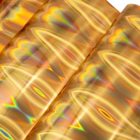 Rouleaux de feuille d'or holographique laser imprimable pour marquage à chaud, feuille à chaud pour cartes, marquage à chaud arc-en-ciel pour emballages