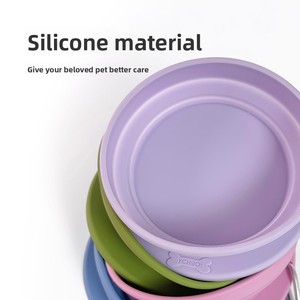 Nuevo Tazón Plegable de Silicona para Mascotas, Fácil de Limpiar, Duradero, Portátil, para Viajes, para <span class=keywords><strong>Perros</strong></span> y Gatos, Recipiente para Agua - Product Image 2