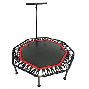 Ejercicios profesionales de gimnasio en casa para interiores, trampolín plegable redondo octogonal de 36/40/42/45/48 pulgadas, Mini trampolín de resorte para Fitness - Product Image 4