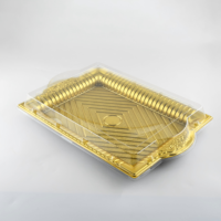 Plateau de cuisson en plastique écologique de qualité supérieure Golden Design, grande capacité, anti-buée, qualité alimentaire,
