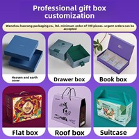 Boîte cadeau rigide pliable haut de gamme personnalisée en forme de livre avec fermeture magnétique, impression UV/estampage à chaud, poignée et ruban, accessoires inclus