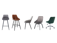 Tabourets de bar modernes de luxe, en similicuir, avec structure métallique, pour usage en cave ou style farmhouse, réglables en hauteur, pivotants, pour bar à domicile ou salle à manger