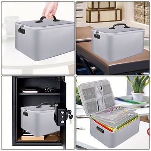 Sac Organisateur Portable Multi-Couches en Silicone Liquide Ignifuge avec Serrure pour Documents et Voyage - Product Image 5