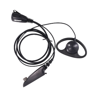 D-<b>Ring</b> Ear Hook Earpiece PTT GP338 GP328 GP340 HT1250 Security Walkie Talkie Headset Two Way Radio Professional Earphone Kit - Product Image 1