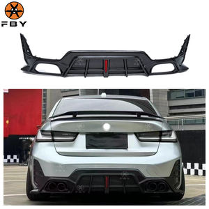 Новый популярный диффузор заднего бампера из натурального углеродного волокна для BMW 3 серии G20 LCI 2023 + задний бампер из углеродного волокна - Product Image 1