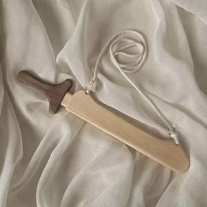 Fabriqué à la main à extrémité ouverte semblant jouer <span class=keywords><strong>jouet</strong></span> jeux de plein air épée en bois épée viking pour les enfants - Product Image 1