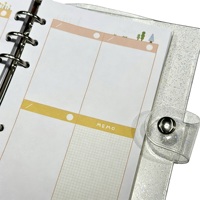 Organiseur de budget avec couverture en tissu à paillettes en forme de cœur, défi d'épargne, planificateur avec enveloppes pour l'argent, carnet à feuilles mobiles en PVC, cadeau pour fille