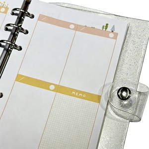 Venta al por Mayor <span class=keywords><strong>de</strong></span> Agendas Personalizadas con Hojas Sueltas, Regalos, Diario Transparente Impreso en PVC, Cuaderno, Libreta, Carpeta - Product Image 5