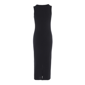 <span class=keywords><strong>Robe</strong></span> une pièce en <span class=keywords><strong>laine</strong></span> mérinos pour femmes de style tendance <span class=keywords><strong>Robe</strong></span> <span class=keywords><strong>longue</strong></span> à col ras du cou sans manches - Product Image 2