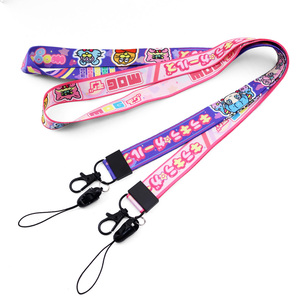 Manufacturer's Promotional Eco-Friendly ID Card Holder Neck Lanyard Silk Screen Printed Logo Customizable for Advertising Use
