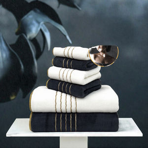 Juego de 6 Toallas de Baño de Microfibra Refinada con Diseño Deportivo, Toallas Faciales de Felpa Coral, Súper Absorbentes, Suaves, para Uso Doméstico, Venta al Por Mayor - Product Image 3