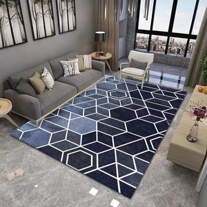 3D Impreso Hexágono Enrejado Diseño Panal Oficina Área <span class=keywords><strong>Alfombra</strong></span> rombo Luz de neón <span class=keywords><strong>Alfombra</strong></span> geométrica de lujo - Product Image 4