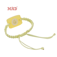 Bracelets en corde tissée RFID avec fonction NFC, bracelet avec étiquette fluorescente pour les fournitures de fête et d'événements