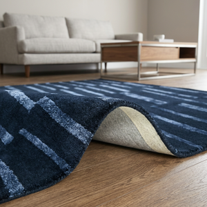 Ocean Art Collection Modern Geometric Kilim Plush Hand Tufted <b>Wool</b>/Silk Rectangle Rug High Quality Extra Thick Non-Slip for - Product Image 5