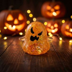 Juguete Blandito de Calabaza Fantasma de Halloween con Textura de Gelatina, Cubo para Apretar, Novedad para Relajación de Escritorio, Regalos de Halloween - Product Image 3
