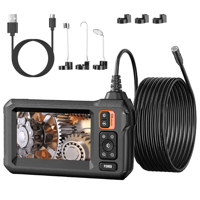 2026 Sewer Endoscopic Camera 1080P HD Industrial Borescope 4.3'' Screen 8mm Inspection Snake Camera for Pipe Engine Car Repair