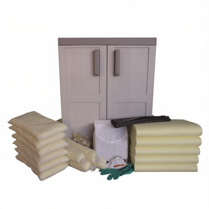 Ttake Spill Kit For Chemicals In <b>Cabinet</b> With Absorbent Pads And Gloves - Product Image 2