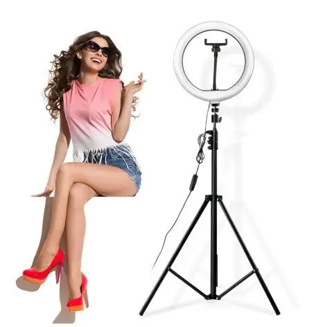 shenzhen factory wholesale 360 Rotation 26cm 10 inch Selfie Ring Light