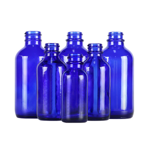 20ml 50ml 100ml Luxury Blue Boston <b>bottle</b> Customized Essential Oil <b>Bottle</b> For Cosmetics Container <b>Empty</b> With Rubber Dropper - Product Image 4
