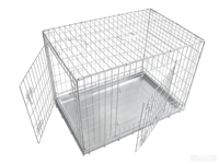 Cage pour chien en métal, facile à assembler, cage en fil métallique pour animaux de compagnie, grand espace, transporteur, niche, plusieurs tailles, personnalisable, portable, durable, enclos