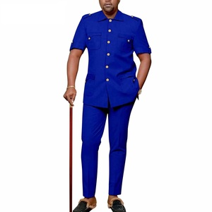 new fashion dresses for men Split Color Mesh Men's Kaftan Dress