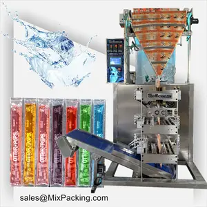 Máquina de embalagem multi lanes pirulito/gelatina para frutas gelo pop