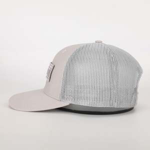 Sombrero unisex de 6 paneles con logotipo bordado de alta calidad personalizado al por mayor, gorras de algodón gris para deportes al aire libre, gorra de camionero clásica - Product Image 3