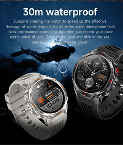 Montre connectée GPS 3ATM IP68 étanche, grande autonomie, écran IPS HD, appels, altimètre, boussole, suivi de <span class=keywords><strong>mouvement</strong></span>, suivi du sommeil - Product Image 3