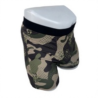 Boxer pour hommes imprimé camouflage, sous-vêtements tissés, ceinture élastique, usage quotidien